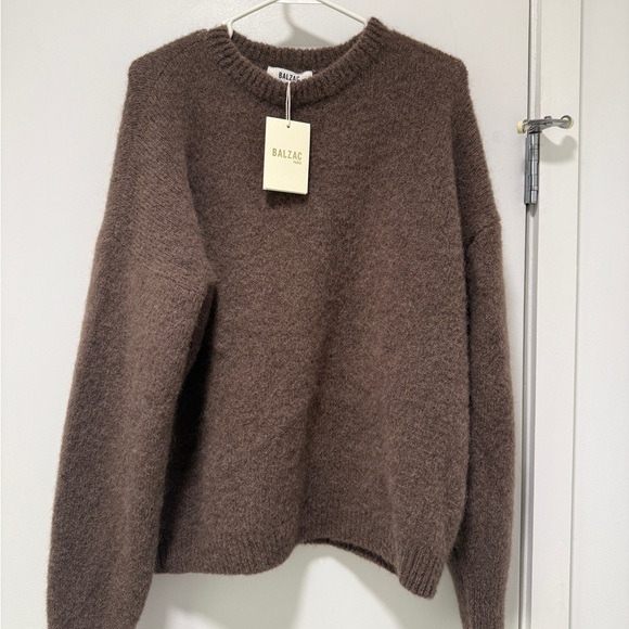 Balzac Paris Mohair Sweater Brown NWT